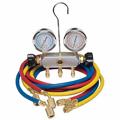 Manifold Gauge Set 2 Valve 3 Hoses