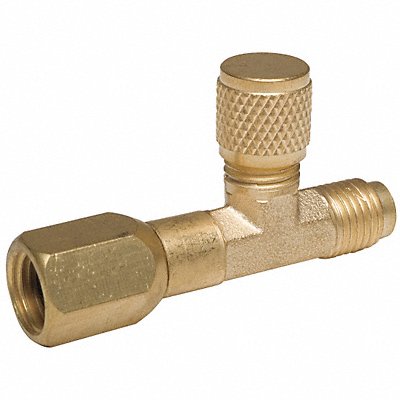 1/4 Access Valve Tee w/ Flare Nut PK6