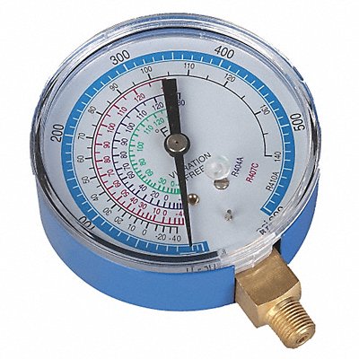 Gauge 2-3/4 In Dia Low Side Blue 600 psi