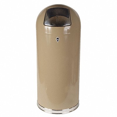 D2106 Trash Can Round 15 gal Beige