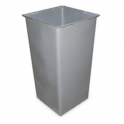 Rigid Can Liner 34 H x 18-1/2 W Gray