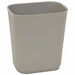 D2117 Wastebasket Rectangular 3-1/2 gal Gray