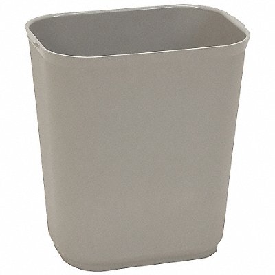 D2118 Fire-Rstnt Trash Can Rectngle 7 gal Gray