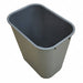 D2128 Wastebasket Rectangular 3-1/2 gal Gray