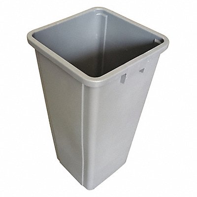 D2124 Trash Can Liners Square 23 gal Gray