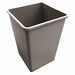 Trash Can Square 50 gal Beige