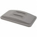 Trash Can Top Flat Snap-On Closure Gray