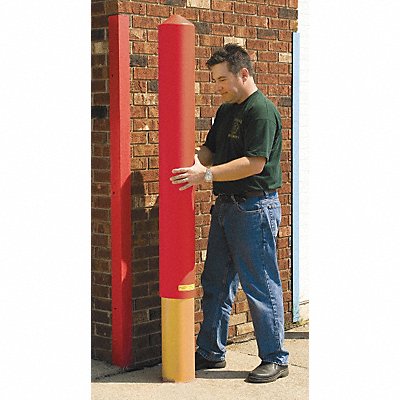 E7133 Bollard Cover 8 In Dia 57 In H Red