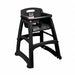 High Chair 29 3/4 in H Black