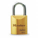 Keyed Padlock 25/32 in Rectangle Gold