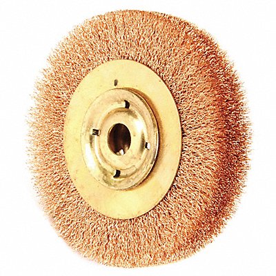 Crimped Wire Wheel Brush 6 in 1 in W