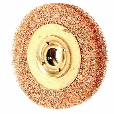 Crimped Wire Wheel Brush 6 in 1 in W