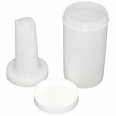 Container w/Pourer 3.5 Dia Plastic PK12