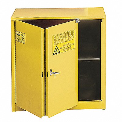 Flammable Safety Cabinet 30 gal Yellow