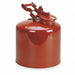 Disposal Can 5 gal Red Galvanized Steel