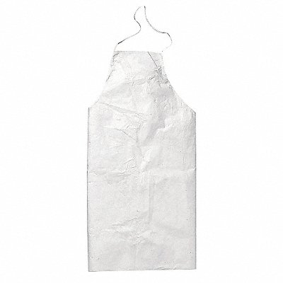 Bib Apron Univ White Polyethylene PK100