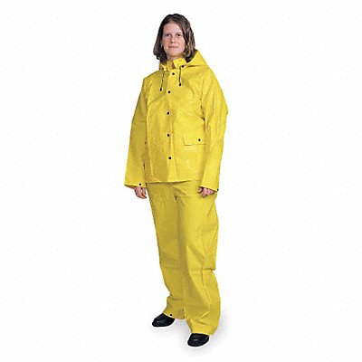 D2286 Rain Suit Jacket/Bib Unrated Yellow S