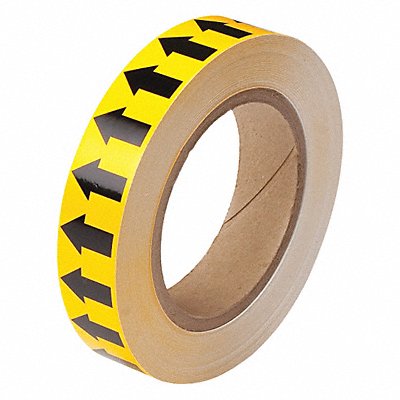 D3612 Pipe Marking Tape Yllw 1in W 90ft Roll L