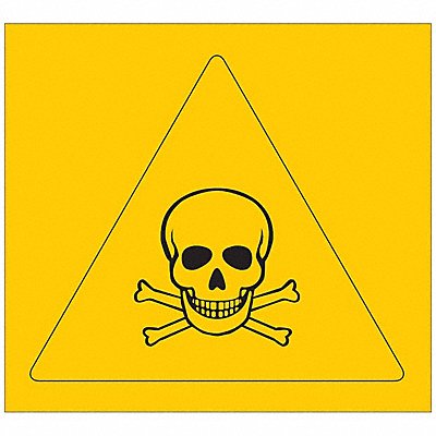 Right-to-Know Label 2-1/4 H 2-1/4 W PK4