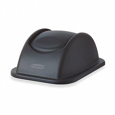 Trash Can Top Dome Swing Closure Black