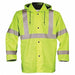 Jacket w/Hood Hi-Vis Ylw/Grn 2XL