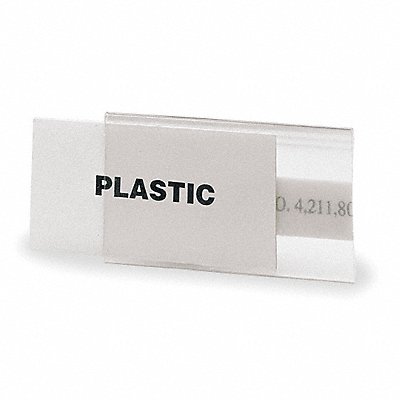 Label Holder Clear Matte Slide-In PK25