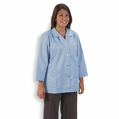 Collared Lab Jacket Female L Light Blue