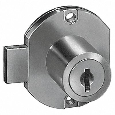 Cabinet Drawer Dead Bolt Lock Gld Round