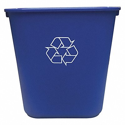 Desk Recycling Container Bl 10-1/4 gal.