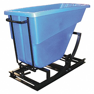 F1969 Self Dumping Hopper 750 lb Poly Blue