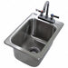 Sink w Faucet Rect 10 x14 x10 