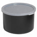 Food Crock with Lid 4 5/16 H Black PK6