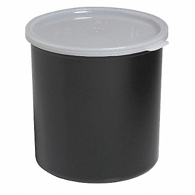 Food Crock with Lid 6 3/4 in H Black PK6