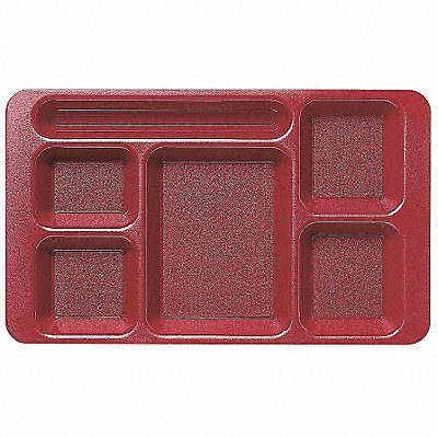 Compartment Tray 15 in L Cranberry PK24