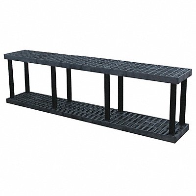 Plstc Shelf 16inx27inx96inShlfLdCp 450lb