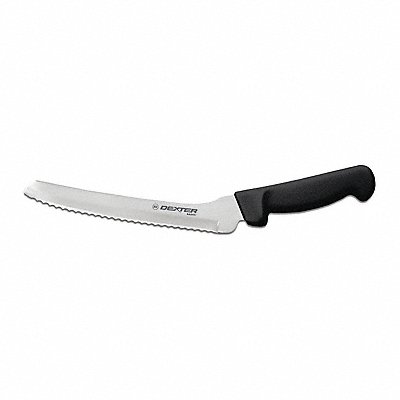 Bread Knife 8 in Blade Black Handle