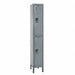 G3762 Wardrobe Locker Lvrd 1 Wide 2 Tier Gray