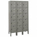 G3797 Box Locker Louvered 3 Wide 5 Tier Gray