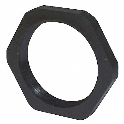 Connector Lock Nut 2.15in Blk Polyamides