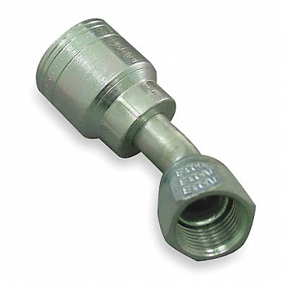 Crimp Fitting 45 Deg 3/8 ID 3/4 FJIC