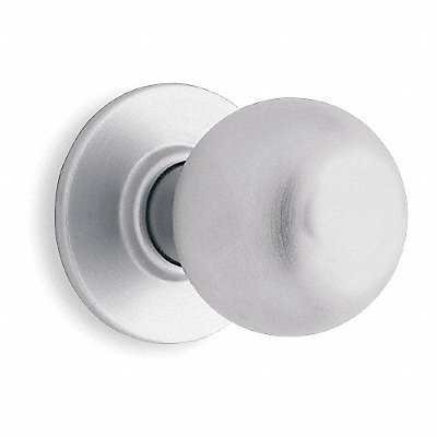 Orbit Knob Passage Lock Satin Chrome