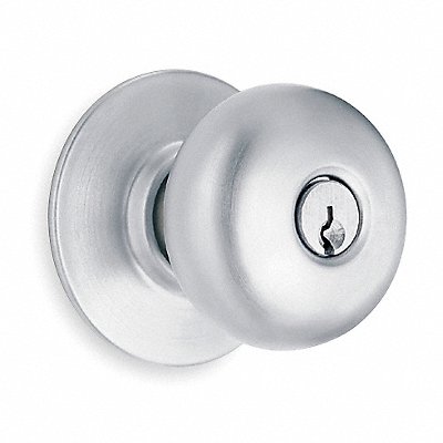 Ply Knob Storeroom Lock SatinChrome C123