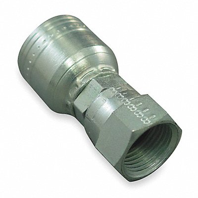 Crimp Fitting 3/8 I.D. 1/2 F JIC