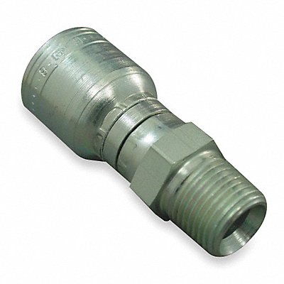 Crimp Fitting 1/2 I.D. 3/8 M NPTF