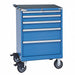 K3749 Mod Drwr Cab 41-1/2 H 5 Drwr Bright Blue