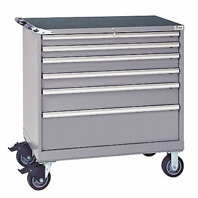 Mod Drwr Cab 41-1/2 H 6 Drwr Light Gray