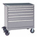 Mod Drwr Cab 41-1/2 H 6 Drwr Light Gray