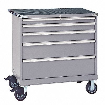 Mod Drwr Cab 41-1/2 H 5 Drwr Light Gray