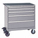 Mod Drwr Cab 41-1/2 H 5 Drwr Light Gray