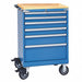 Mod Drwr Cab 43-1/4 H 6 Drwr Bright Blue